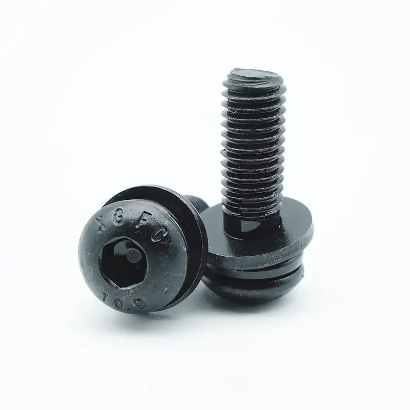 Vis de combinaison de tête de bouton de socket hexo-oxyde vis